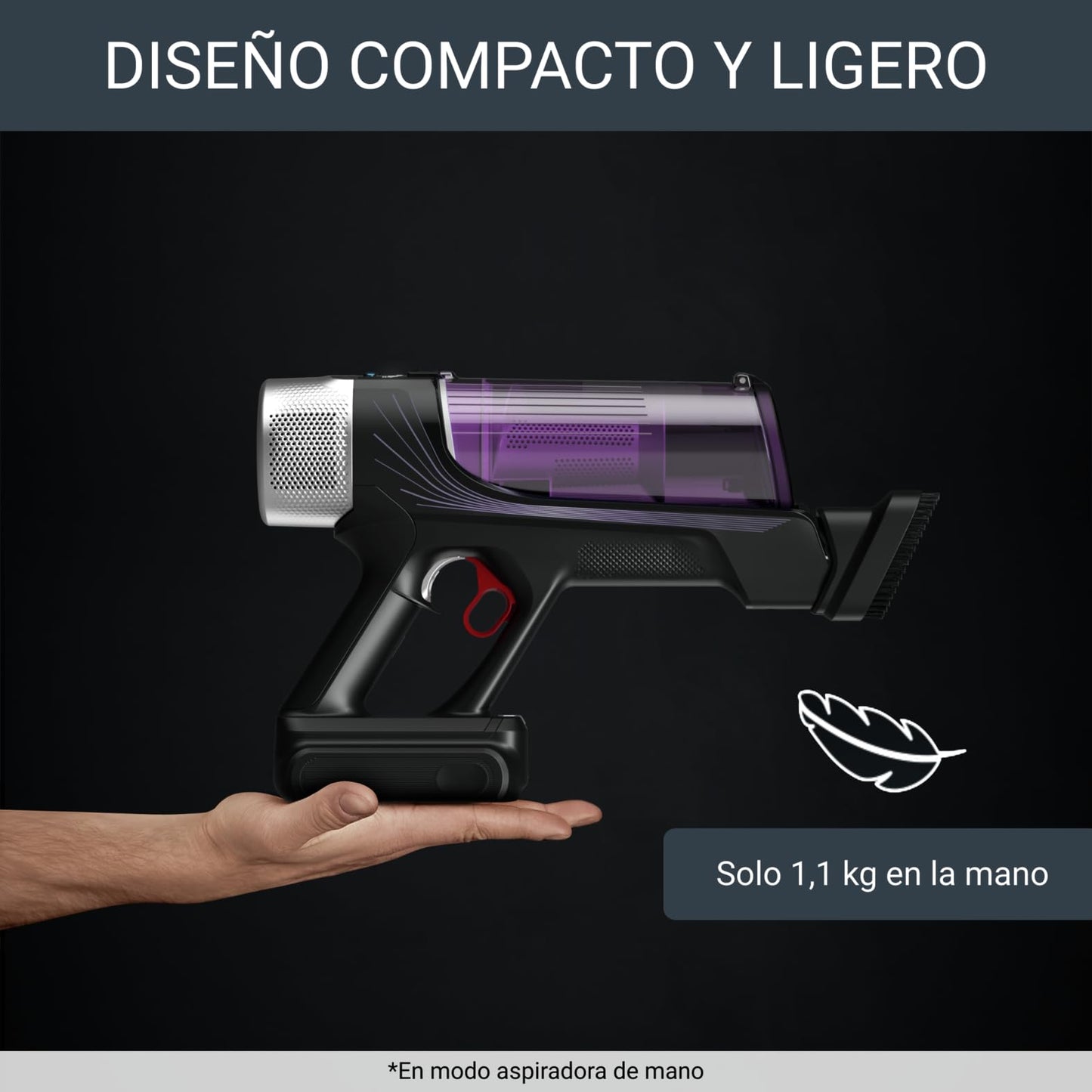 Rowenta Xforce Flex 9.60 – Aspirador sin cable 200 W con tubo Flex y filtro 99,9 %