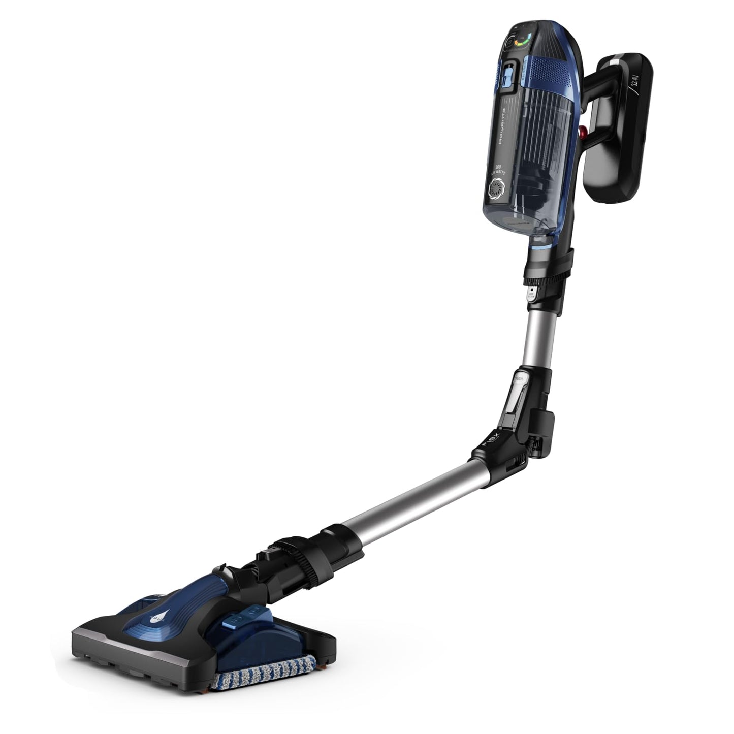 Rowenta Xforce Flex 14.60 Aqua – Aspirador sin cable 480 W 2 en 1 con fregado y tubo flexible