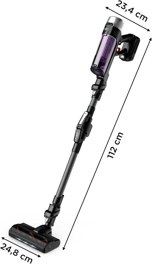 Rowenta Xforce Flex 9.60 – Aspirador sin cable 200 W con tubo Flex y filtro 99,9 %