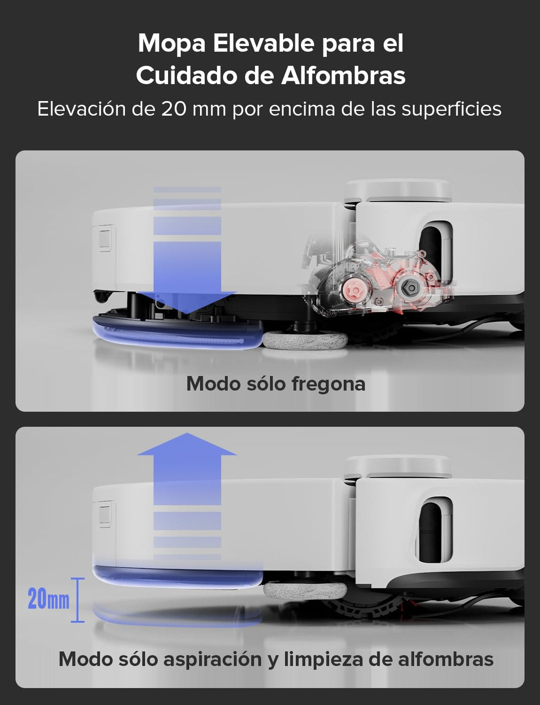 Roborock S8 MaxV Ultra – Robot aspirador 10.000 Pa con fregado, base todo en uno y AI 2.0