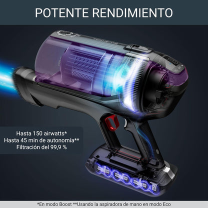 Rowenta Xforce Flex 12.60 – Aspiradora sin cable 320 W, 0,9 L, filtra 99,9 %, con accesorios