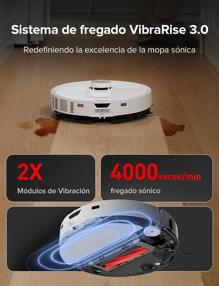 Roborock S8 MaxV Ultra – Robot aspirador 10.000 Pa con fregado, base todo en uno y AI 2.0