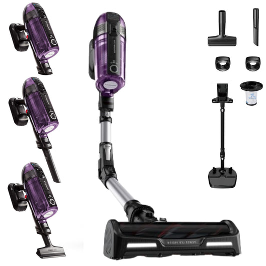Rowenta Xforce Flex 12.60 – Aspiradora sin cable 320 W, 0,9 L, filtra 99,9 %, con accesorios