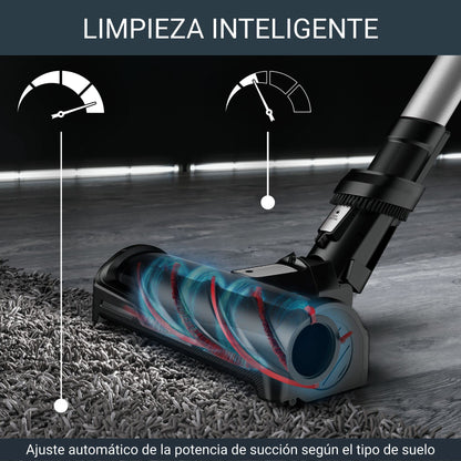 Rowenta Xforce Flex 12.60 – Aspiradora sin cable 320 W, 0,9 L, filtra 99,9 %, con accesorios